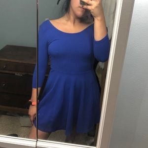 Blue express skater dress XS